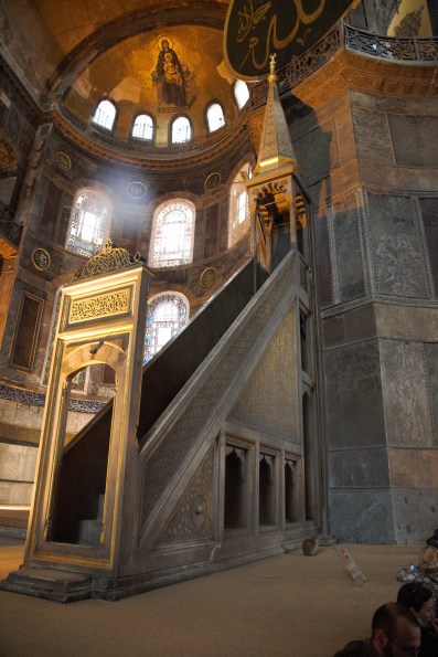 Hagia Sophia altar and minbar