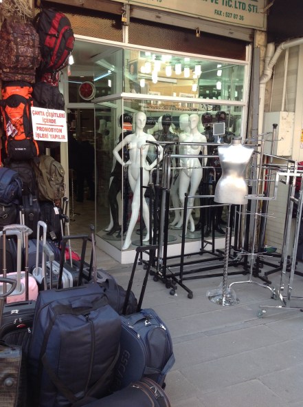 Luggage and mannequins, Istanbul