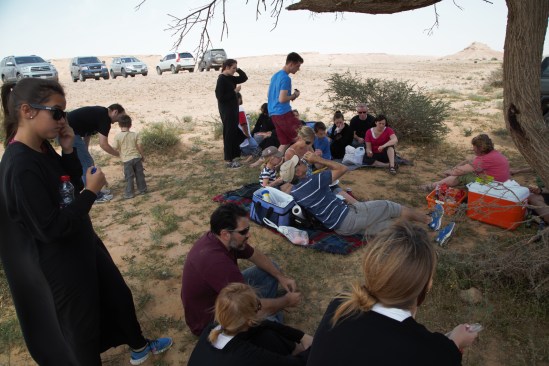 Edge of the World picnic, Saudi Arabia