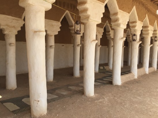 Prayer rugs at an old mosque, Saudi Arabia