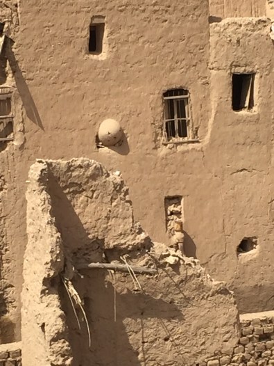 Domed peephole in a traditional Arabian mud-brick home