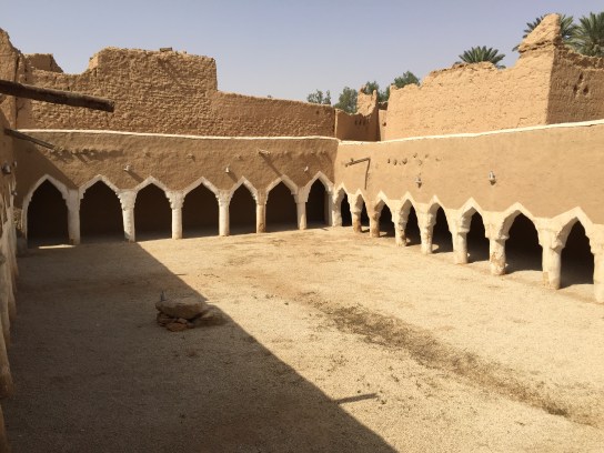 Mosque courtyard, Raudat Sudair, Saudi Arabia