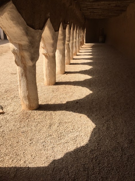 Afternoon sun at a mosque, Raudat Sudair, Saudi Arabia