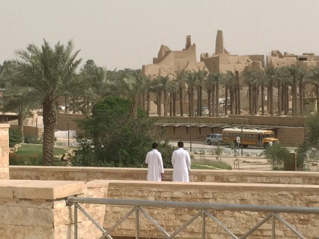 Enjoying the view at Historic Diriyah
