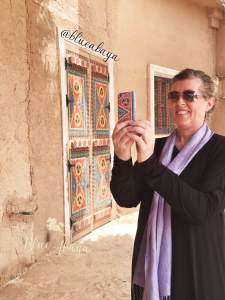 Door and matching phone cover