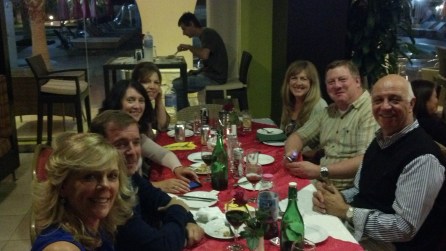 Thursday compound dinner with friends