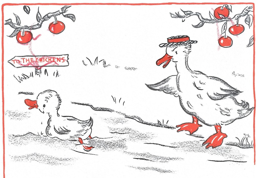 Seven Diving Ducks: Dad sends Little Duck, in tears, to live with the chickens